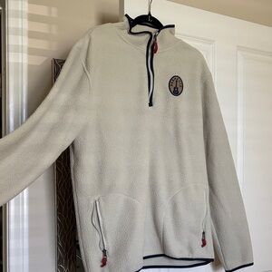 Blue 84 Men's Cream Zip-Up Sweater